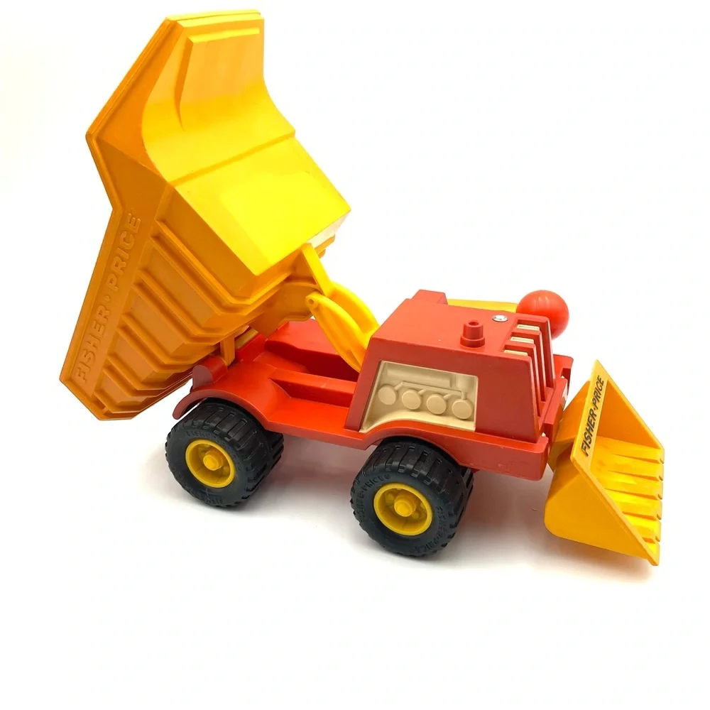Vintage 1970s Fisher-Price Husky Helpers 302 Toy Dump Truck